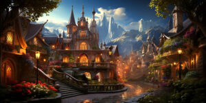 ファンタジーの街並み